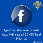 Aged Facebook Accounts with 2FA & Email Access Account Age: 7–8 Years | 10–50 Real Friends