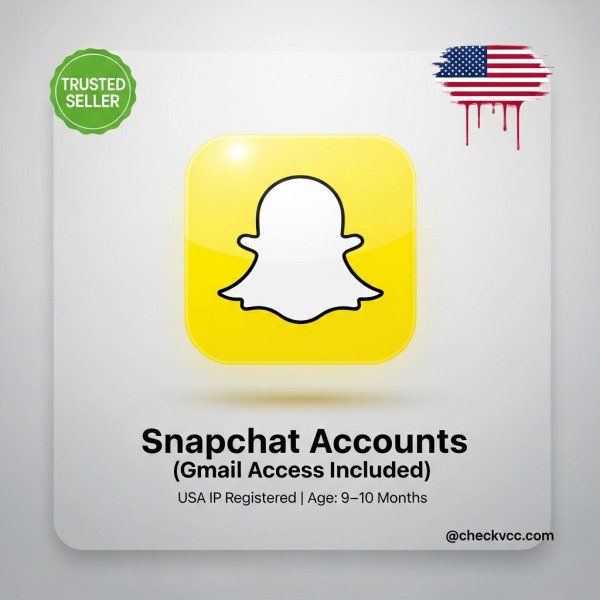 USA Snapchat Account Gmail Registered Age: 9-10 Month