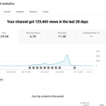 YouTube 1410 Subscriber Organic Monetized Channel