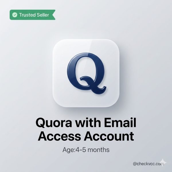 Quora with Email Access Account Age: 4 to 5 Months