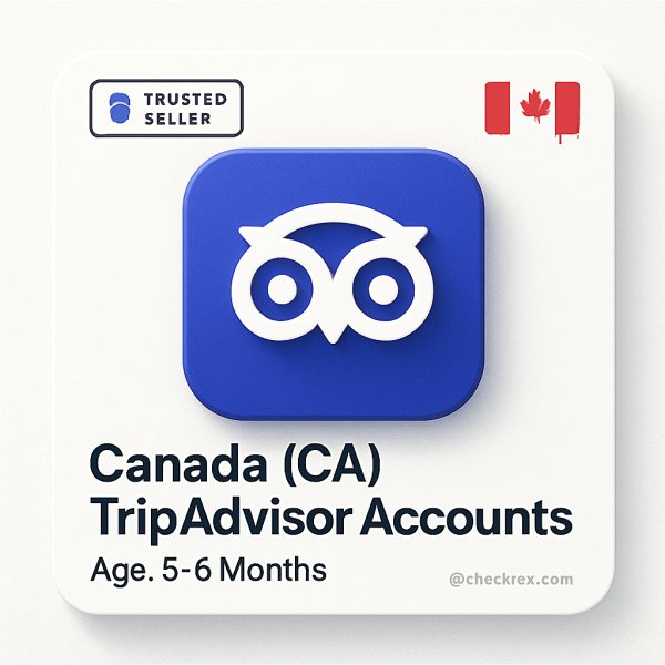 Canada (CA) TripAdvisor Accounts | Aged 5–6 Months