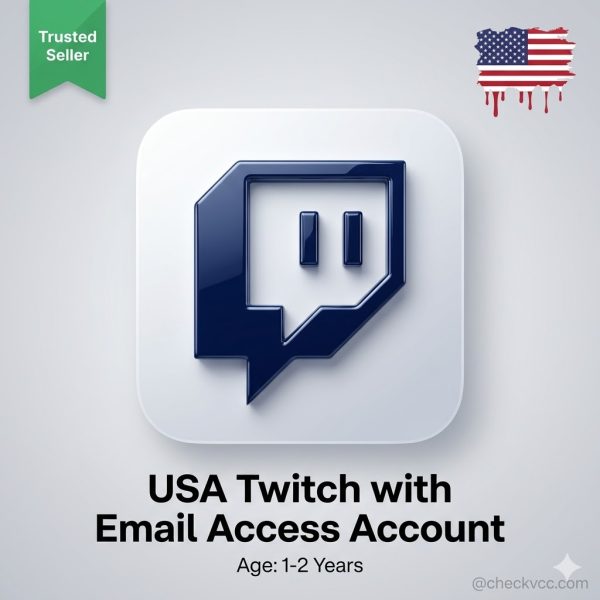 USA Twitch with Email Access Account Age:1 to 2 Years