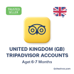 United Kingdom (GB) TripAdvisor Accounts | Aged 6–7 Months