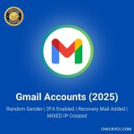 Gmail Accounts | Created 2025 | Random Gender | 2FA Enabled | Recovery Mail Added | MIXED IP Created