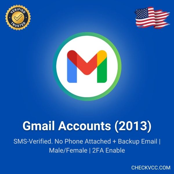 SMS-Verified. No Phone Attached + Backup Email | Male/Female | 2FA Enable