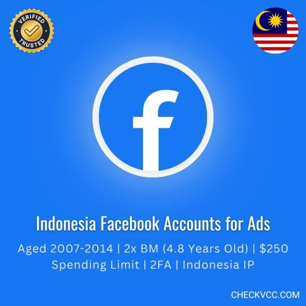 Buy Malaysia Facebook Accounts for Ads | Aged 2007-2014 | 2x BM (4.8 Years Old) | $250 Spending Limit | 2FA | Malaysia IP