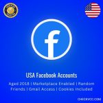 Buy USA Facebook Accounts | Aged 2018 | Marketplace Enabled | Random Friends | Gmail Access | Cookies Included