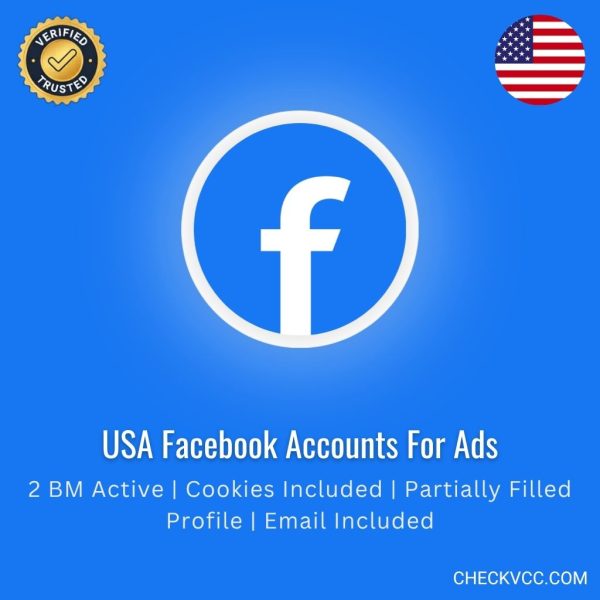Buy USA Facebook Accounts for Ads | 2 BM Active | Cookies Included | Partially Filled Profile | Email Included