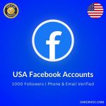 Buy USA Facebook Accounts – 1000 Followers | Phone & Email Verified