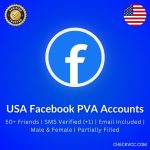 Buy USA Facebook PVA Accounts | 50+ Friends | SMS Verified (+1) | Email Included | Male & Female | Partially Filled
