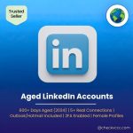 Buy Aged LinkedIn Accounts | 600+ Days Aged (2024) | 5+ Real Connections | Outlook/Hotmail Included | 2FA Enabled | Female Profiles | Mixed Premium IP