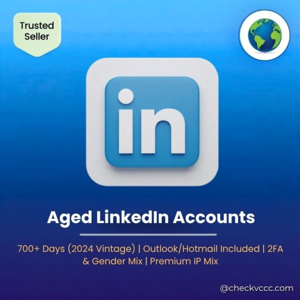 Buy Aged LinkedIn Accounts | 700+ Days (2024 Vintage) | Outlook/Hotmail Included | 2FA & Gender Mix | Premium IP Mix