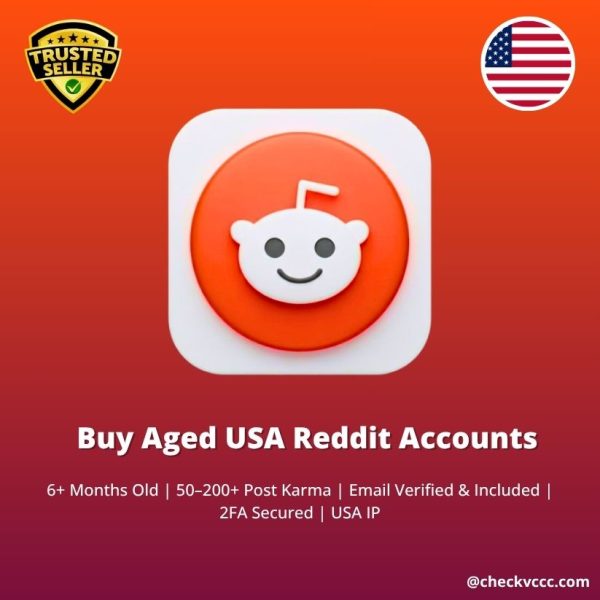 Buy Aged Reddit Accounts | 6+ Months Old | 50–200+ Post Karma | Email Verified & Included | 2FA Secured | USA IP