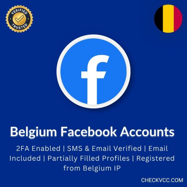Buy Belgium Female Facebook Accounts | 2FA Enabled | SMS & Email Verified | Email Included | Partially Filled Profiles | Registered from Belgium IP