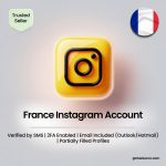 Buy France Instagram Accounts | Verified by SMS | 2FA Enabled | Email Included (Outlook/Hotmail) | Partially Filled Profiles
