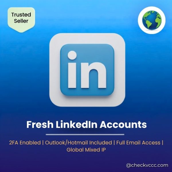 Buy Fresh LinkedIn Accounts | 2FA Enabled | Outlook/Hotmail Included | Full Email Access | Global Mixed IP