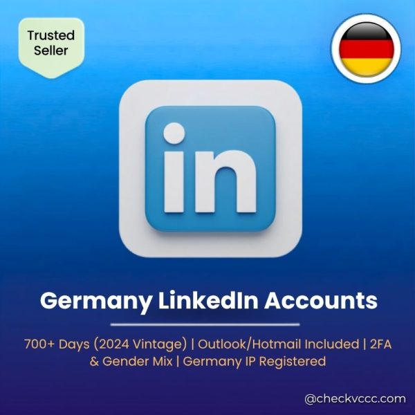 Buy Germany LinkedIn Accounts | 700+ Days (2024 Vintage) | Outlook/Hotmail Included | 2FA & Gender Mix | Germany IP Registered
