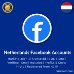Buy Netherlands Facebook Accounts | Marketplace + 2FA Enabled | SMS & Email Verified | Email Included | Profile & Cover Photo | Registered from NL IP