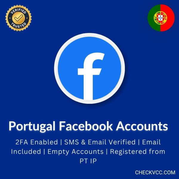 Buy Portugal Facebook Accounts | 2FA Enabled | SMS & Email Verified | Email Included | Empty Accounts | Registered from PT IP