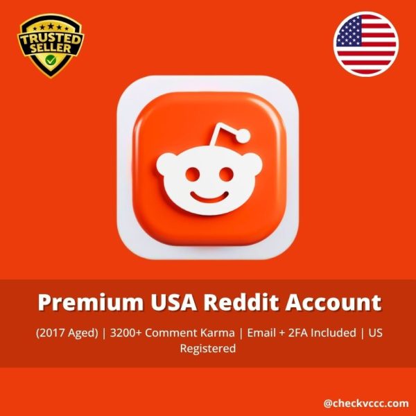 Buy Premium USA Reddit Accounts (2017 Aged) | 3200+ Comment Karma | Email + 2FA Included | US Registered