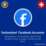 Buy Switzerland Facebook Accounts | Marketplace + 2FA Enabled | SMS & Email Verified | Email Included | Profile & Cover Photo | Registered from CH IP