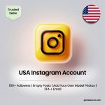 Buy USA Instagram Accounts | 100+ Followers | Empty Posts | Add Your Own Model Photos | 2FA + Email