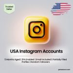 Buy USA Instagram Accounts | 5 Months Aged | 2FA Enabled | Email Included | Partially Filled Profiles | Random Followers