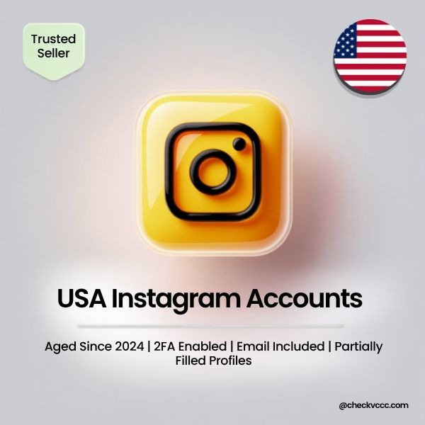 Buy USA Instagram Accounts | Aged Since 2024 | 2FA Enabled | Email Included | Partially Filled Profiles