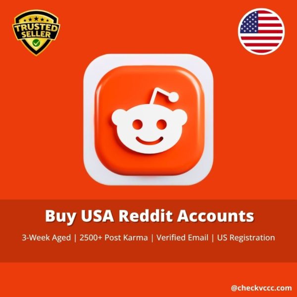 Buy USA Reddit Accounts | 3-Week Aged | 2500+ Post Karma | Verified Email | US Registration