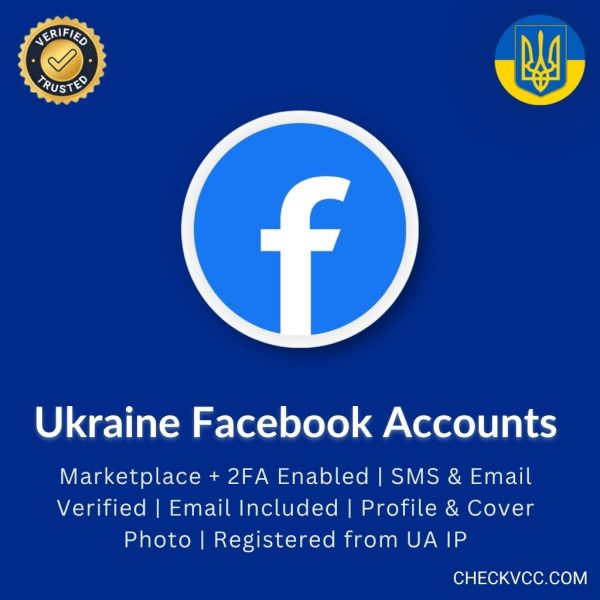 Buy Ukraine Facebook Accounts | Marketplace + 2FA Enabled | SMS & Email Verified | Email Included | Profile & Cover Photo | Registered from UA IP