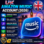 🇬🇧 UK Amazon Music Account (2026) | Verified Email Included | Full Access | Instant Delivery
